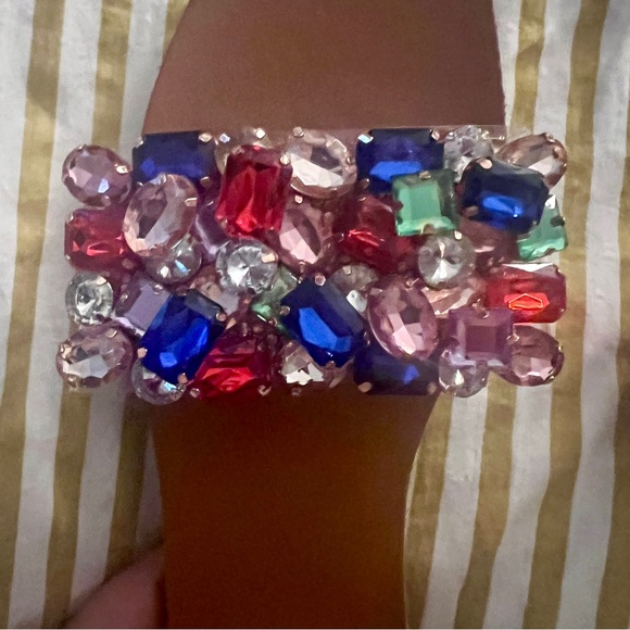 Steve Madden multi colored gem stone slides size 9 - Picture 5 of 7